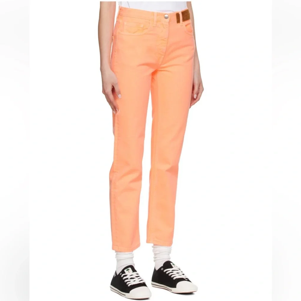 PALM ANGELS Orange Faded Jeans size 31